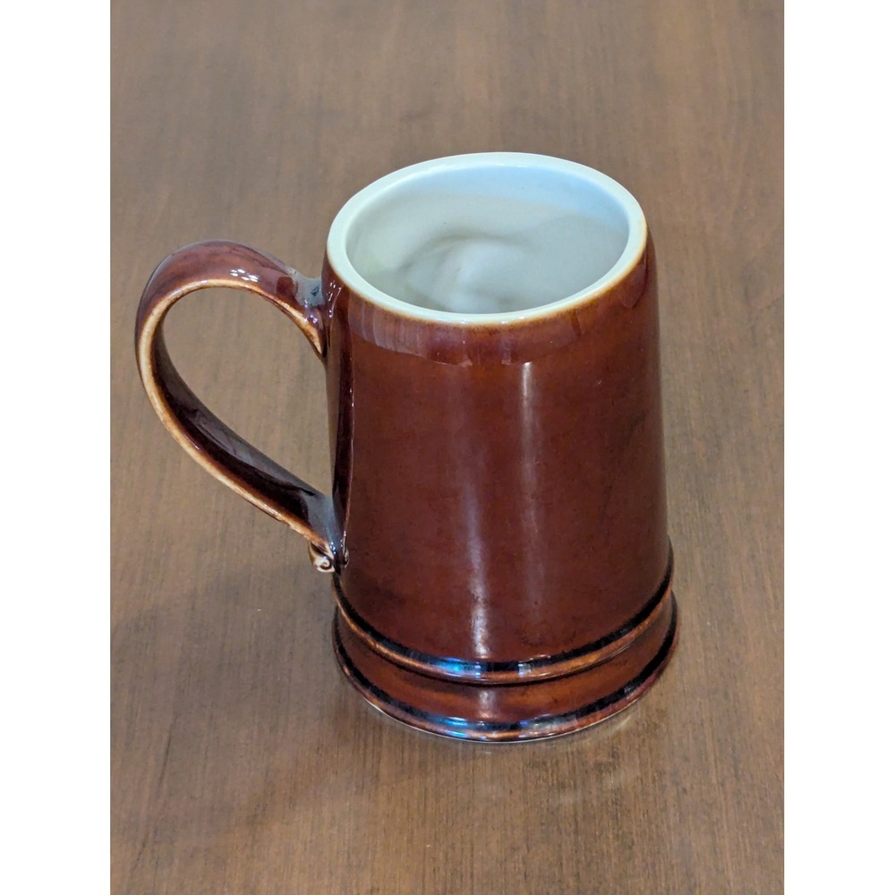 Vintage 1974 Hall Pottery Ohio AAA Mug 1905 Pierce Stanhope Antique Car USA Made - Picture 2 of 5